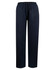 Navy track pants featuring an elastic waistband and drawstring, with a simple design and no visible branding.