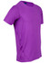 A purple Men's Cooldry Stretch Tee with mesh side panels and a logo on the front.
