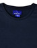A navy blue men's ultra-lightweight performance short-sleeve tee featuring a logo on the neckline.