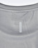 A light grey performance t-shirt featuring a textured pattern and a logo patch on the back.