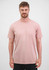 A men's everyday short sleeve tee in a soft pink colour, featuring a crew neckline and a simple design.