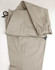 Unisex cotton stretch drill cuffed work pants in a light beige colour, featuring a cuffed design and a drawstring.