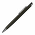 A metal pen in olive green with a silver clip and tip, featuring a logo on its body.