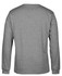 A grey long-sleeved t-shirt with a plain back and no visible graphics or designs. It features a logo.