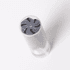 A lens cleaner with a clear casing and grey cleaning tip, designed for cleaning eyeglasses and screens.