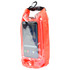 A 2.5L dry bag in bright orange with a transparent window for displaying a smartphone. It features a hook for easy attachment.
