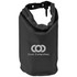 A 2.5L black dry bag featuring a secure closure and a logo. Ideal for keeping items dry.