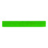 A reflective slap wristband in bright green, featuring a textured pattern. It has a logo on one side.