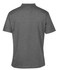 A grey polo shirt with a classic collar and a logo on the back. Suitable for casual or smart-casual wear.