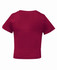 A red infant tee shirt with short sleeves, featuring a simple design and no visible logo on the back.