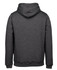 A grey hoodie with a back view, featuring a hood and long sleeves. It has a simple, unadorned design.