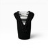 A black pouch with a zip, designed to hold a drink bottle securely. Features a logo on the front.