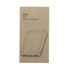 A 5000mAh power bank in a plain cardboard box, featuring a design outline and a logo.