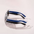 Haze Sunglasses featuring transparent frames with blue and black accents, showcasing multiple colour options.