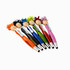 A collection of six colourful Mop Head Pens with stylus, featuring playful character heads and varying hair colours.