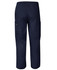 Navy unisex scrubs pants with a relaxed fit, featuring side pockets and an elastic waistband.