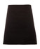 A black canvas waist apron featuring a large front pocket and a strap. Includes a logo on the design.