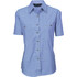 Ladies Cotton Chambray Shirt - Short Sleeve