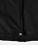 A black softshell vest featuring an adjustable hem and an inner fleece lining. It has a logo on the fabric.