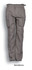 Unisex adult cotton drill cargo pants in sandstone colour, featuring side pockets and a logo.