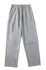 Light grey ladies' scrub pants with an elastic waistband and side pockets, featuring a simple design and casual fit.