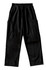 Black men's scrub pants featuring an elastic waistband and two side pockets. Suitable for uniforms or casual wear.