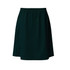 A green cotton back skort with an elastic waistband, featuring a simple design and no visible logos.