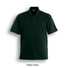 A bottle green polo shirt with a classic collar and short sleeves, featuring a logo on the chest.