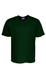A dark green micromesh T-shirt with short sleeves and a crew neck, featuring a logo.