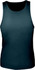A dark blue ladies' brushed action back singlet, featuring a fitted design and no visible logos.