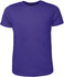 A purple kids' brushed tee shirt featuring a round neckline and short sleeves, with a logo on the front.
