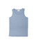 A light blue micromesh singlet with a classic sleeveless design. It features a label and has no visible logos.