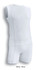 A white and silver sleeveless performance tank top with matching shorts, featuring a logo on the fabric.