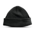 A Seattle Polar Fleece Beanie in black, featuring a snug fit and a rolled cuff design.
