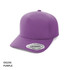 A purple Seam-Free Tech A-Frame cap with a branded logo on the side and a curved brim.