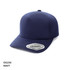 A navy Seam-Free Tech A-Frame Cap featuring a smooth design and a logo on the side.