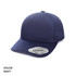 A navy Seam-Free Tech Cap featuring a branded logo on the front.