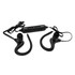 Bluetooth earbuds with a sleek black design, featuring ear hooks for secure fit and an in-line remote control.
