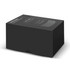 A black box packaging for the Spectrum Bluetooth Speaker, featuring a simple design and logo on the front.