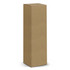 A cylindrical, brown cardboard packaging box with a flat top and no visible branding.