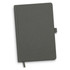 A grey Petros Stone Paper Notebook with a textured cover and an elastic closure. It includes a ribbon bookmark.