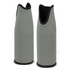 A drink bottle cooler in a muted green colour with a black trim, featuring a logo.