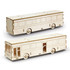 A wooden model of a bus in a natural finish, featuring cut-out windows and wheels, showcasing a sleek design.