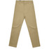 Straight pants in a light khaki colour, featuring a classic design with a button and zip closure.