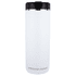 A drink bottle in white with a black lid, featuring a sleek design and a logo. Holds 700ml of liquid.