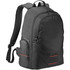 A black Elleven Motion Compu Backpack with multiple compartments and a branded logo. Features padded shoulder straps.