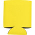 A drink insulator in bright yellow with a collapsible design, suitable for 350ml beverage cans.