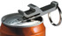 A drink bottle keyring in silver, featuring a bottle opener design and a keyring attachment.