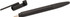 A black 6-in-1 multi pen with a removable cap, featuring a sleek design and chrome accents.