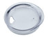 A clear, round lid for a travel mug, featuring a small opening and a handle on one side.